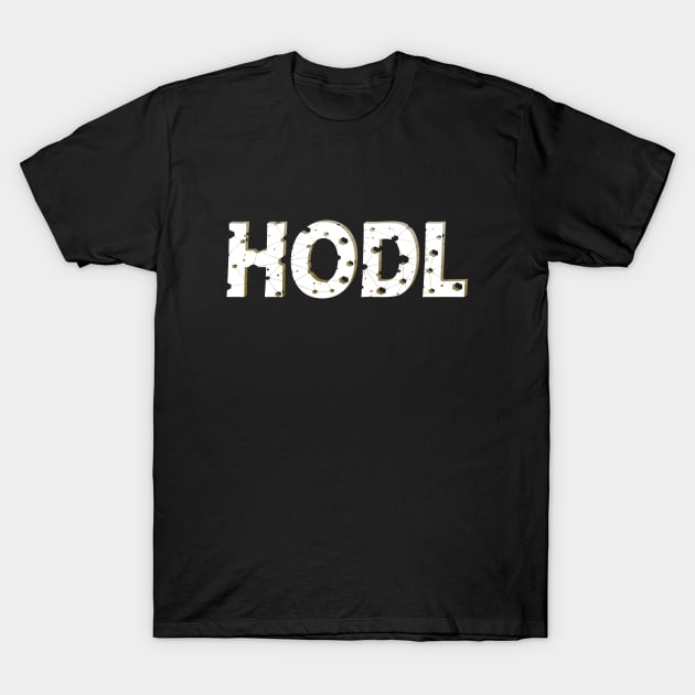 Blockchain hodl crypto currency T-Shirt by Kingluigi